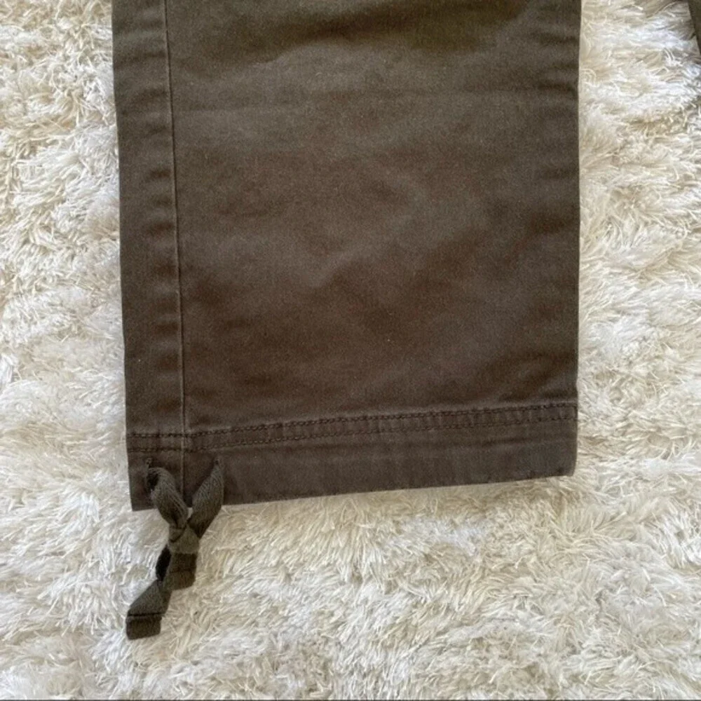 Coldwater Creek Brown High Rise Straight Leg Cropped Ankle Pants - Picture 3 of 10
